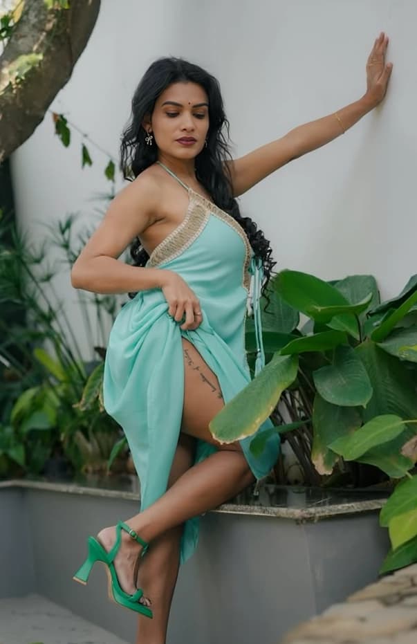 Resmi Nair Green Dress Strip Tease Full Nude HUGE Boobs Pussy