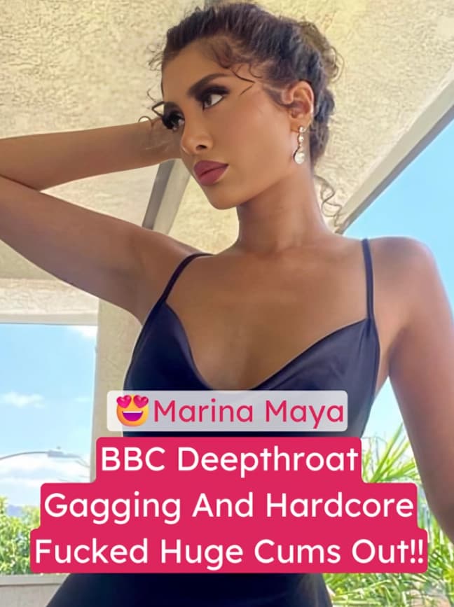 Hot Onlyfans Babe Marina Maya Sucks BBC Deepthroat Gagging Then Gets Hardcore Fucked Huge Cums Out