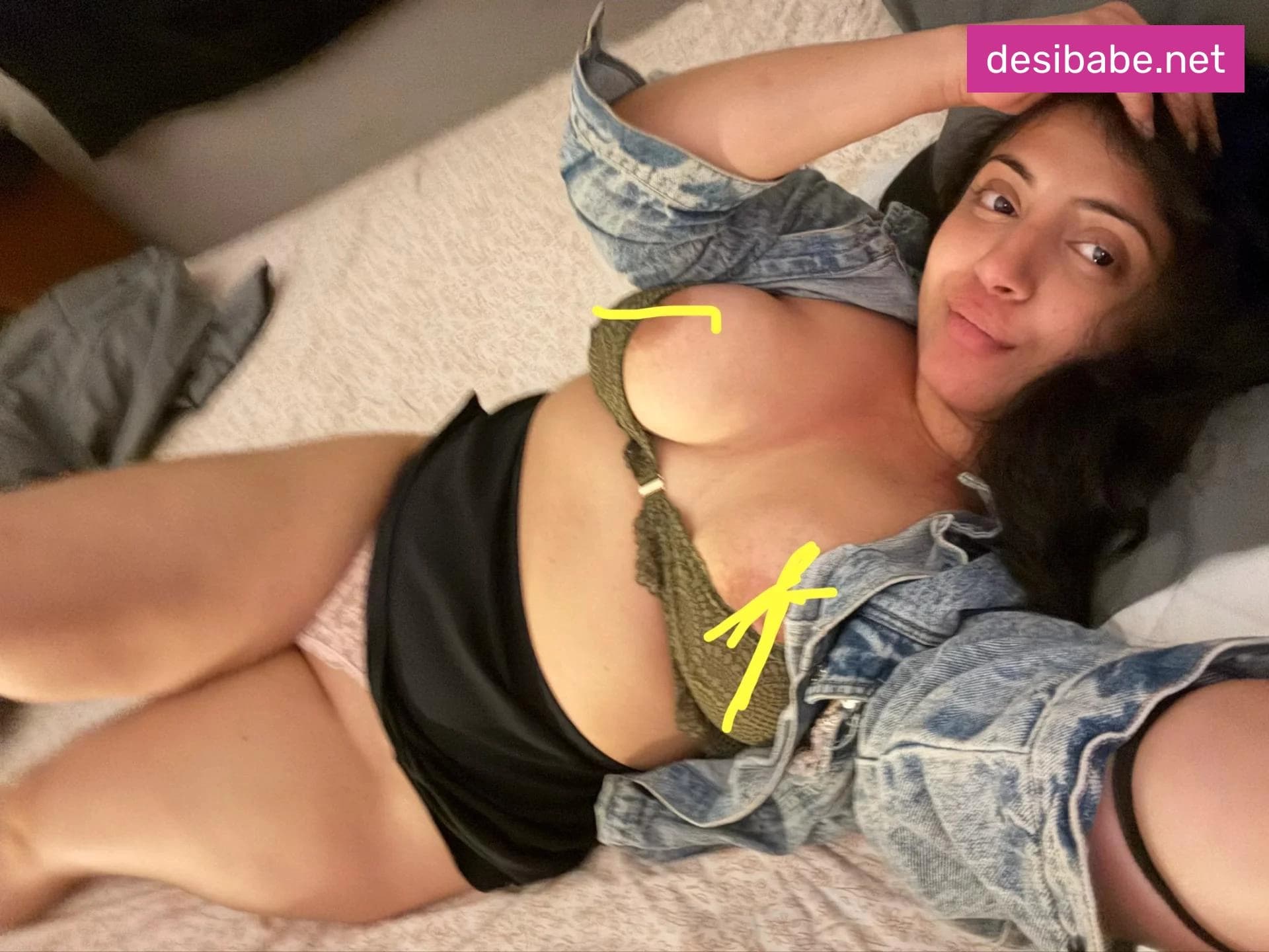 Image of Most Wanted NRI Model Rashmiix Nude Boobs Show Pinches Nipples and Squeezes Big Tits