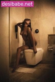 Image of Desi Model Leaked Photoshoot Fully Nude in the Restroom with Boobs and Pussy Visible