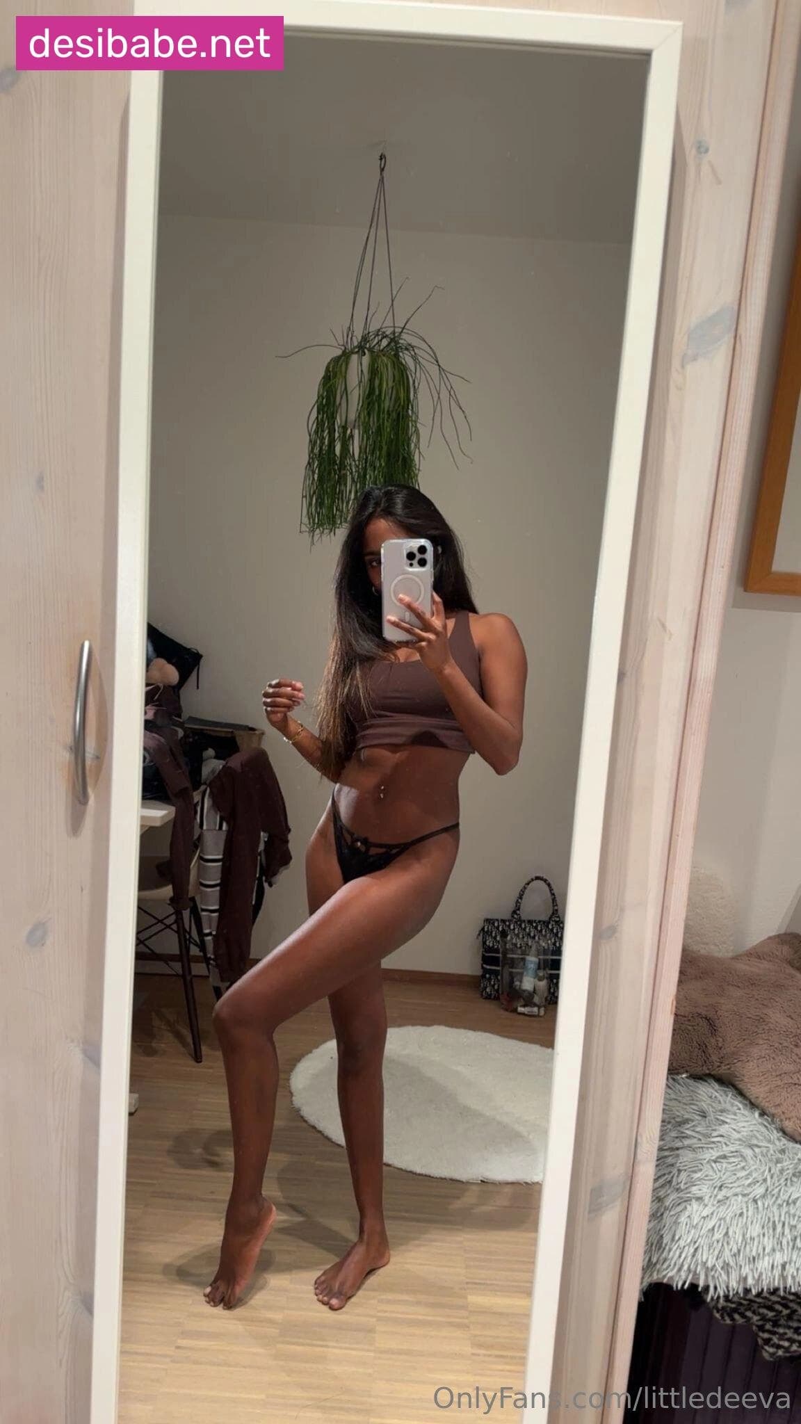 Image of Petite Indian Onlyfans Girl LittleDeeva Nude Blowing Cock and Taking a Cumshot