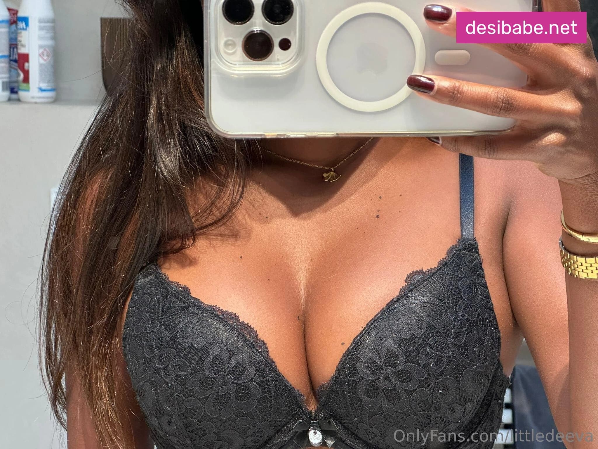 Image of Petite Indian Onlyfans Girl LittleDeeva Nude Blowing Cock and Taking a Cumshot