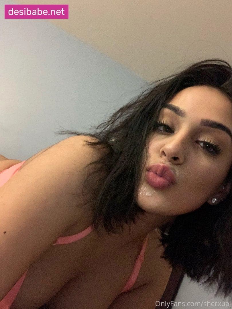 Image of Beautiful Pakistani Onlyfans Model Sherxual Gagging, Deepthroat Sloppy Blowjob and Hardcore Fucking Video