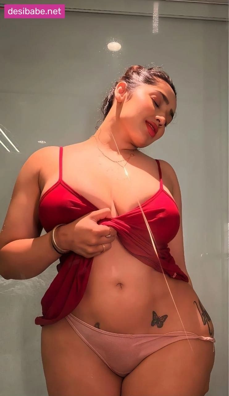 Image of Famous Insta Influencer Aditi Mistry Exclusive Premium Photos Teasing Her Big Ass and Boobs